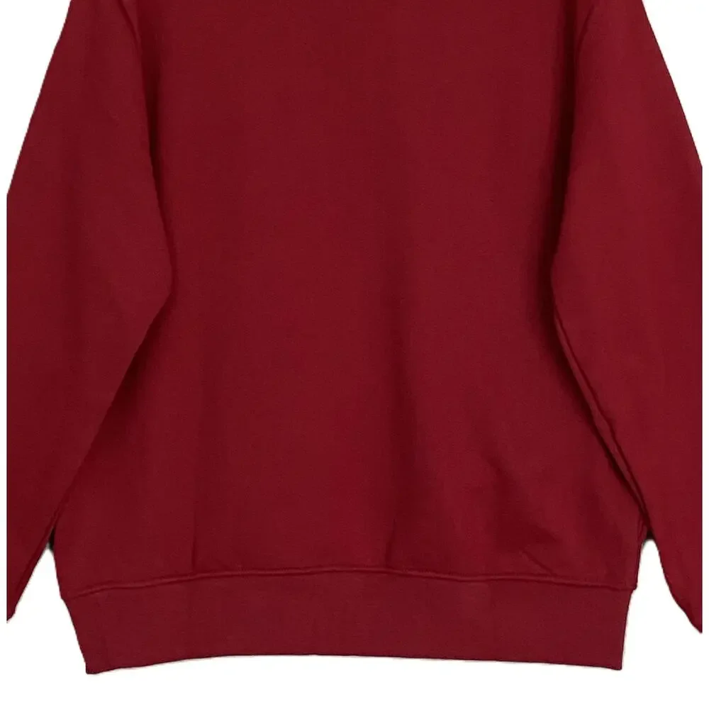 Polo by Ralph Lauren Men's Burgundy Half-Zip Sweatshirt